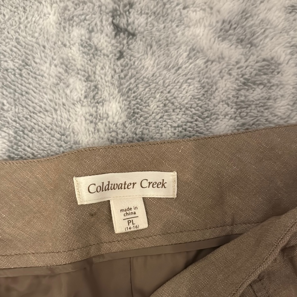 Coldwater Creek Tan A-Line Mini Skirt Casual - Picture 2 of 5